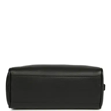 Chanel Chanel Mini Bowling Bag with Strap Black Calfskin Gold Hardware | Thumbnail 7