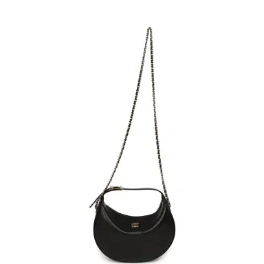 Chanel Chanel Top Handle Soft Hobo with Chain Black Lambskin Gold Hardware | Thumbnail 7
