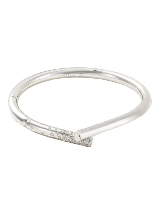 TABAYER Oera 18-karat White Gold And Diamond Bangle