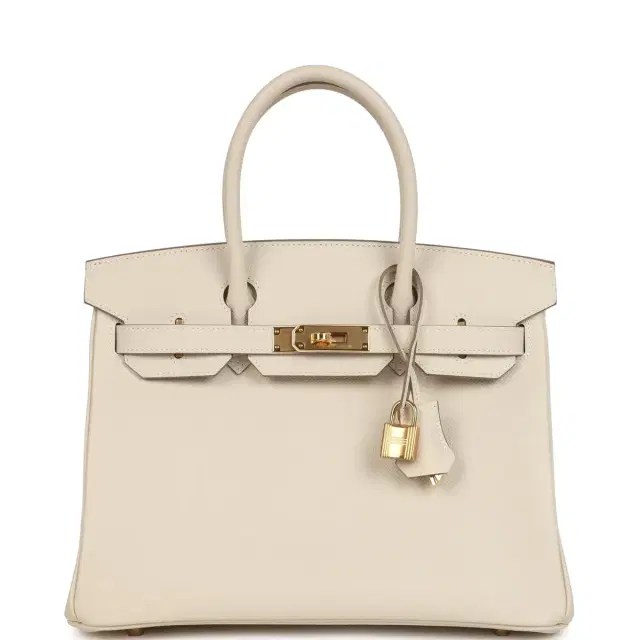 HERMÈS Hermes Birkin 30 Craie Epsom Gold Hardware