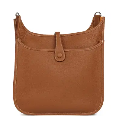 HERMÈS Hermes Evelyne III PM Gold Clemence Palladium Hardware | Thumbnail 4