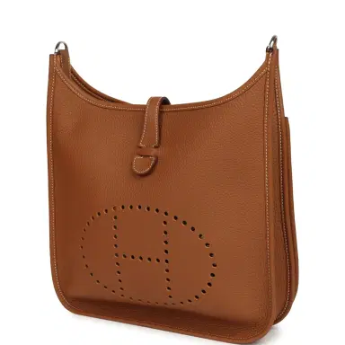 HERMÈS Hermes Evelyne III PM Gold Clemence Palladium Hardware | Thumbnail 5