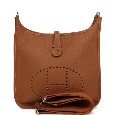 HERMÈS Hermes Evelyne III PM Gold Clemence Palladium Hardware | Thumbnail 1