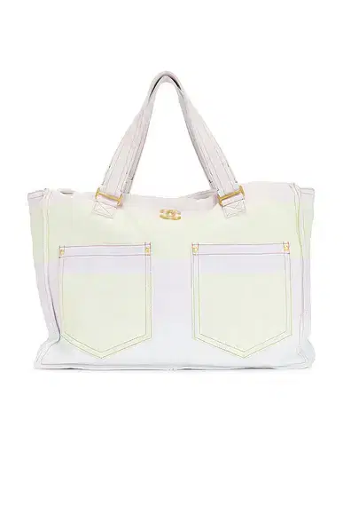 chanel Chanel Denim Double Pocket Tote Bag