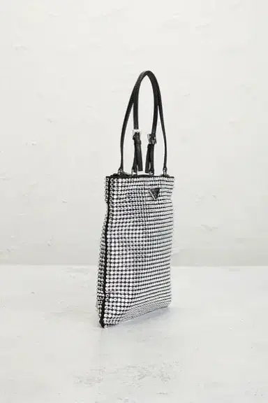 Prada Crystal Embellished Satin Tote Bag | Thumbnail 4