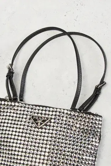 Prada Crystal Embellished Satin Tote Bag | Thumbnail 6