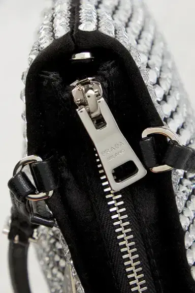 Prada Crystal Embellished Satin Tote Bag | Thumbnail 7