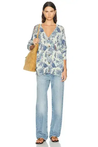 R13 Printed Boyfriend Cardigan | Thumbnail 4