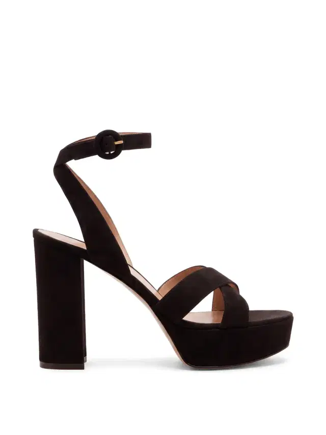 Gianvito Rossi Sabrina Suede 70 Platform Sandals