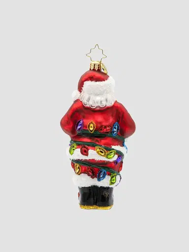 Christopher Radko Whimsical Tangled Up Santa Glass Ornament | Thumbnail 2