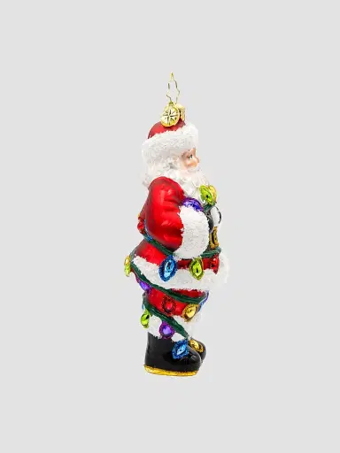 Christopher Radko Whimsical Tangled Up Santa Glass Ornament | Thumbnail 3