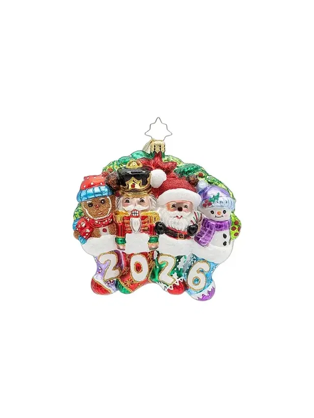 Christopher Radko Together For The Holidays 2026 Glass Ornament
