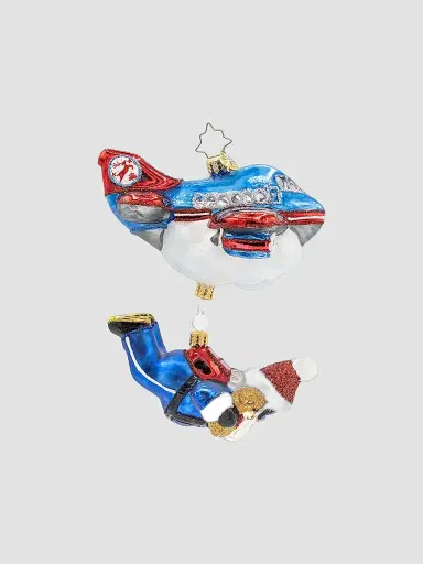Christopher Radko Whimsical Santa Jolly Jumper Santa Ornament | Thumbnail 2