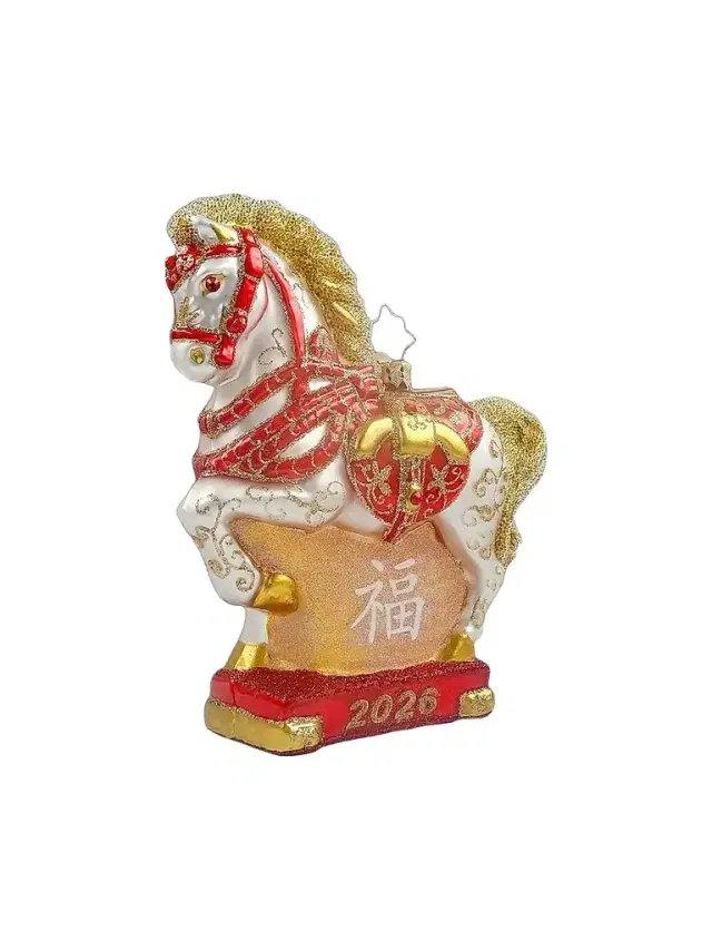 Christopher Radko 2026 Year Of The Horse Glass Ornament