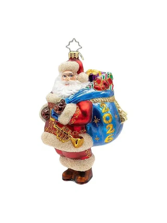 Christopher Radko A Bag Full Of Memories 2026 Glass Santa Ornament
