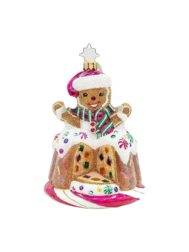 Christopher Radko Candy & Sweets Bundt Surprise Glass Ornament