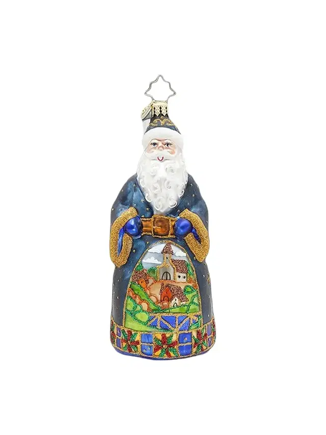 Christopher Radko Santa's Keepsake Village Glass Ornament