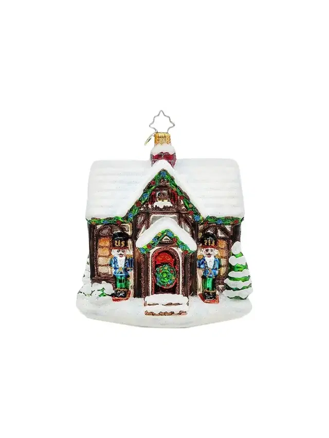 Christopher Radko Home For The Holly-Days Glass Ornament