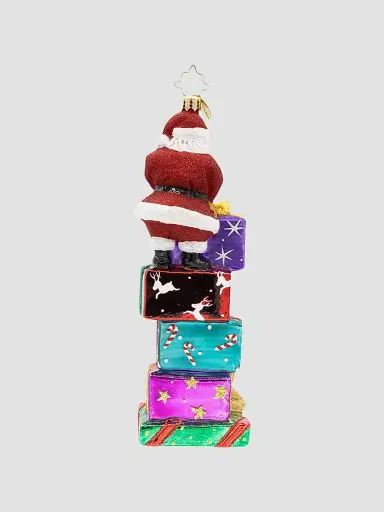 Christopher Radko 2026 Stacking Up The Years Glass Ornament | Thumbnail 2