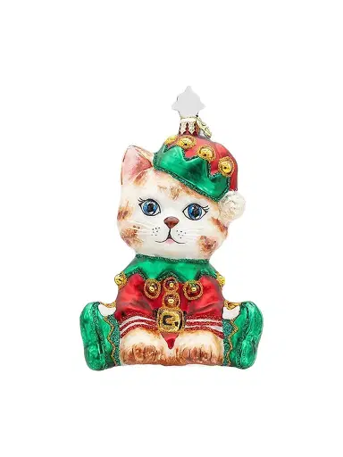 Christopher Radko Holly Jolly Kitty Glass Ornament | Thumbnail 1