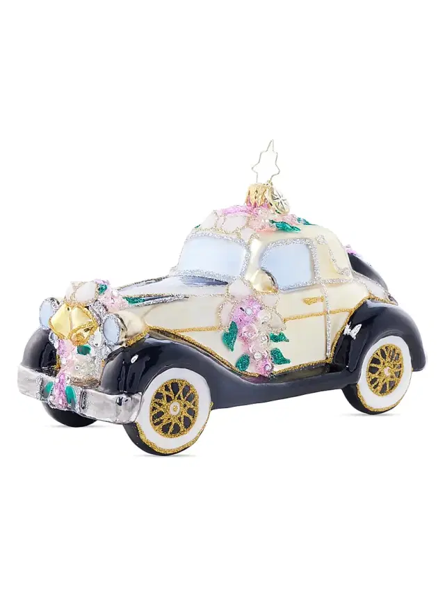 Christopher Radko Wedding Day Wheels Ornament