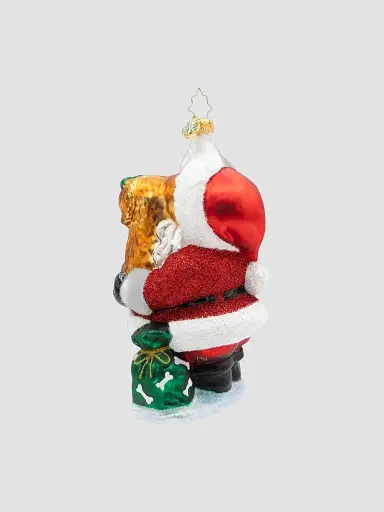 Christopher Radko Whimsical Santa Jolly & Pawsome Ornament | Thumbnail 2 Christopher Radko Whimsical Santa Jolly & Pawsome Ornament | Thumbnail 2
