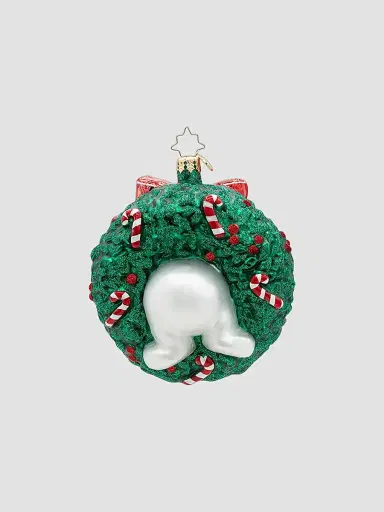 Christopher Radko Whimsical Snowman Candy Cane Cuddles Ornament | Thumbnail 2