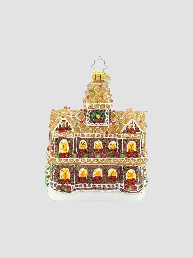 Christopher Radko Candy & Sweets Gingerbread Manor Glass Ornament | Thumbnail 2