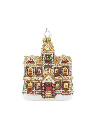 Christopher Radko Candy & Sweets Gingerbread Manor Glass Ornament | Thumbnail 1
