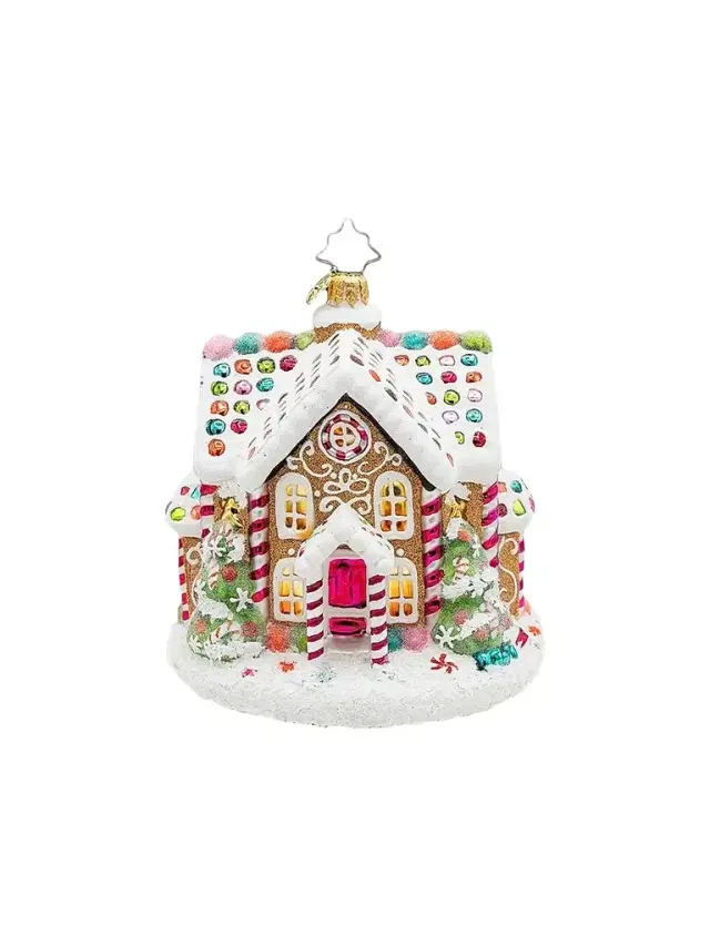 Christopher Radko Sweet Treat House Glass Ornament