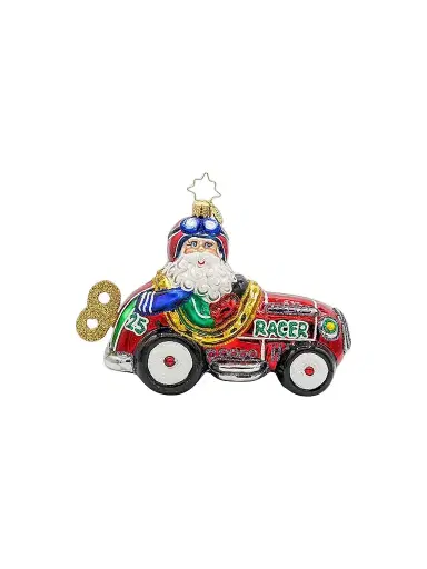 Christopher Radko Kris Kringle Kart Glass Ornament | Thumbnail 1