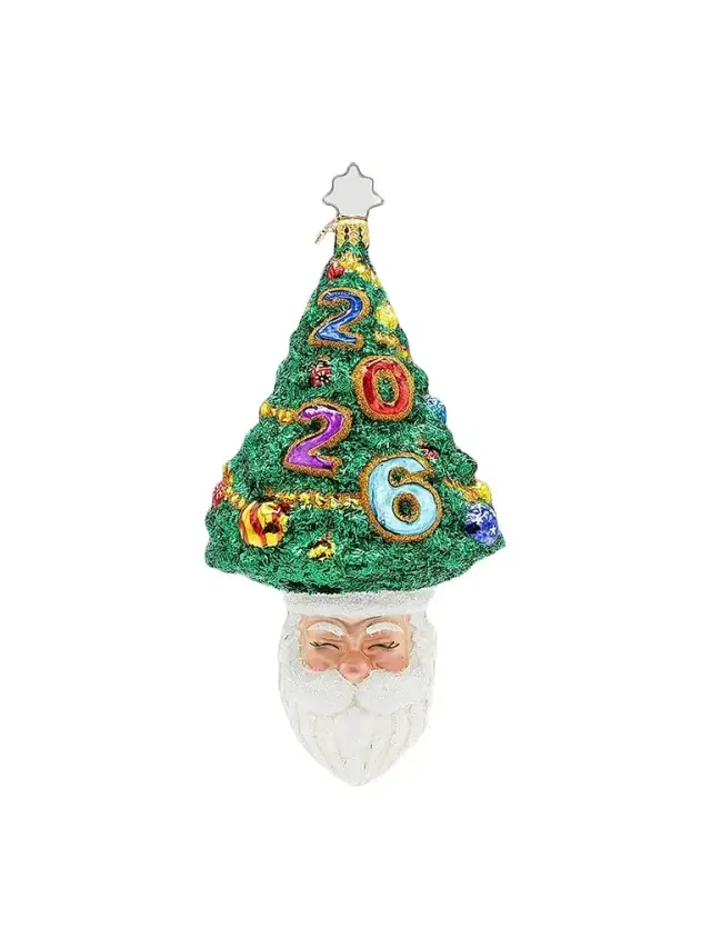 Christopher Radko Santa's Sparkling 2026 Glass Ornament