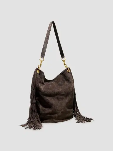 Nili Lotan Women's Asher Suede Fringe Shoulder Bag | Thumbnail 2 Nili Lotan Women's Asher Suede Fringe Shoulder Bag | Thumbnail 2