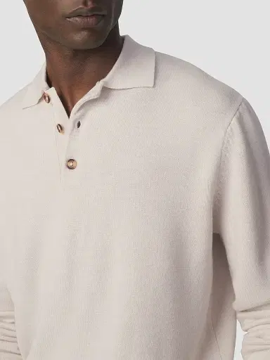 Joe's Jeans Men's Merino Wool Polo Sweater - Ancient Scroll | Thumbnail 5