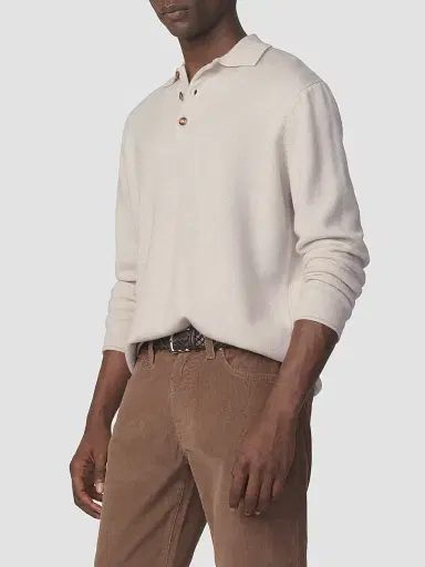 Joe's Jeans Men's Merino Wool Polo Sweater - Ancient Scroll | Thumbnail 6