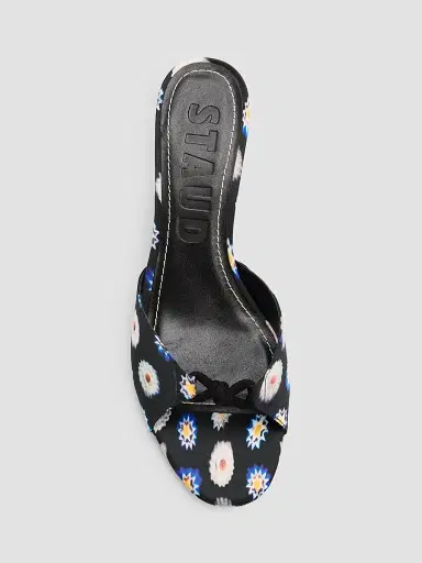 Staud Women's Brynn Satin Mule Sandals | Thumbnail 6