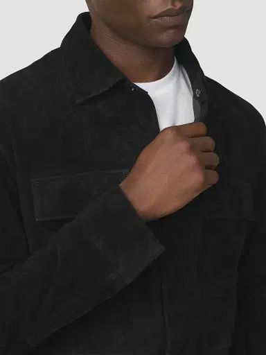 Joe's Jeans Men's Suede Shirt Jacket - Black - Size XXL | Thumbnail 5 Joe's Jeans Men's Suede Shirt Jacket - Black - Size XXL | Thumbnail 5