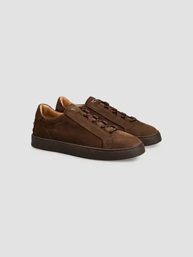 Tod's Men's Sportivo Suede Low-Top Sneakers - Dark Brown - Size 13.5 | Thumbnail 2 Tod's Men's Sportivo Suede Low-Top Sneakers - Dark Brown - Size 13.5 | Thumbnail 2