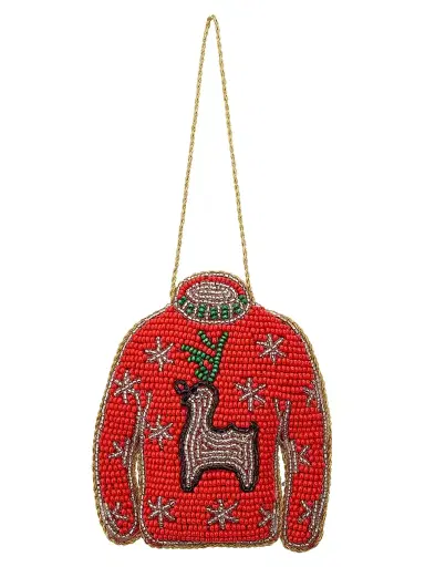 Sudha Pennathur Ugly Sweater Beaded Ornament | Thumbnail 2