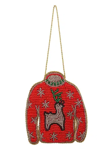 Sudha Pennathur Ugly Sweater Beaded Ornament | Thumbnail 1