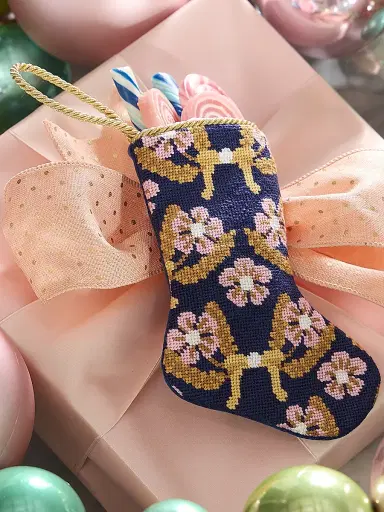 Bauble Stockings x Sainty Nelsen Mother, Darling Mini Bauble Stocking | Thumbnail 1 Bauble Stockings x Sainty Nelsen Mother, Darling Mini Bauble Stocking | Thumbnail 1