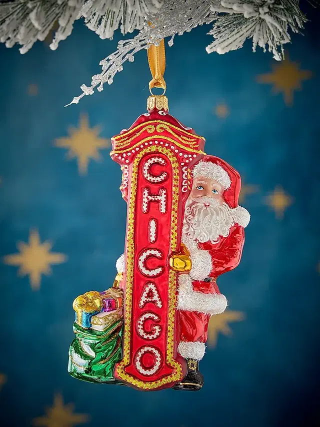 Exclusively Ours Santa Claus In Chicago Ornament