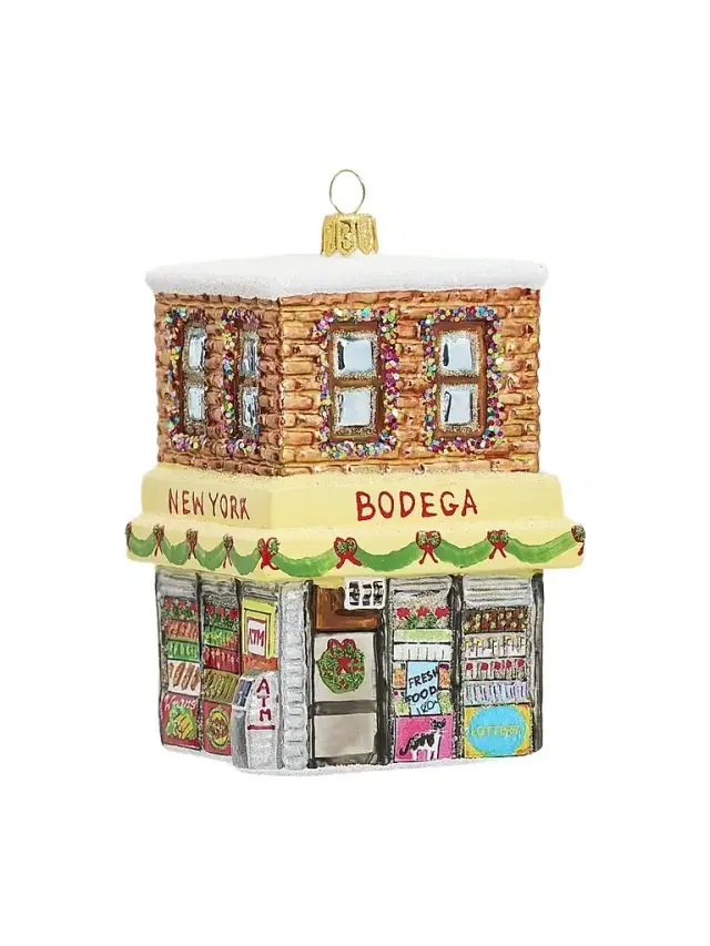 Exclusively Ours Bodega NYC Glass Ornament