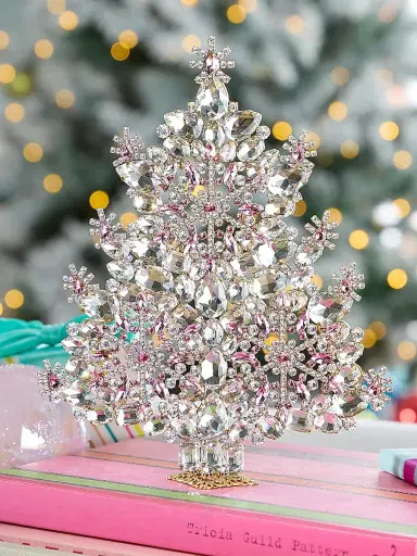 Exclusively Ours Winter Wonderland Crystal Christmas Tree Decoration | Thumbnail 2