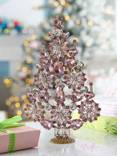 Exclusively Ours Wonderous Crystal Christmas Tree Decoration | Thumbnail 2
