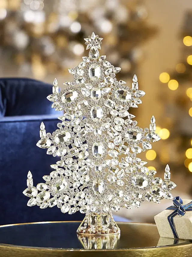 Exclusively Ours Winter Crystal Christmas Tree Decoration