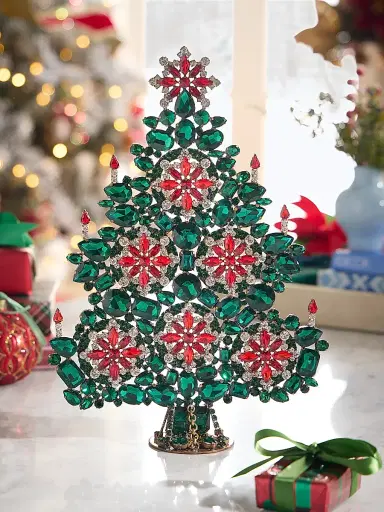 Exclusively Ours Opulent Crystal Christmas Tree Decoration | Thumbnail 1