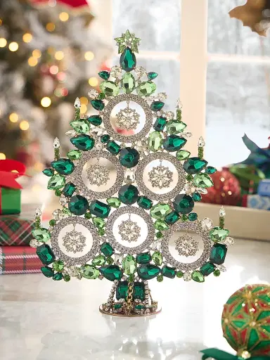 Exclusively Ours Crystal Snowflakes Christmas Tree Decoration | Thumbnail 1