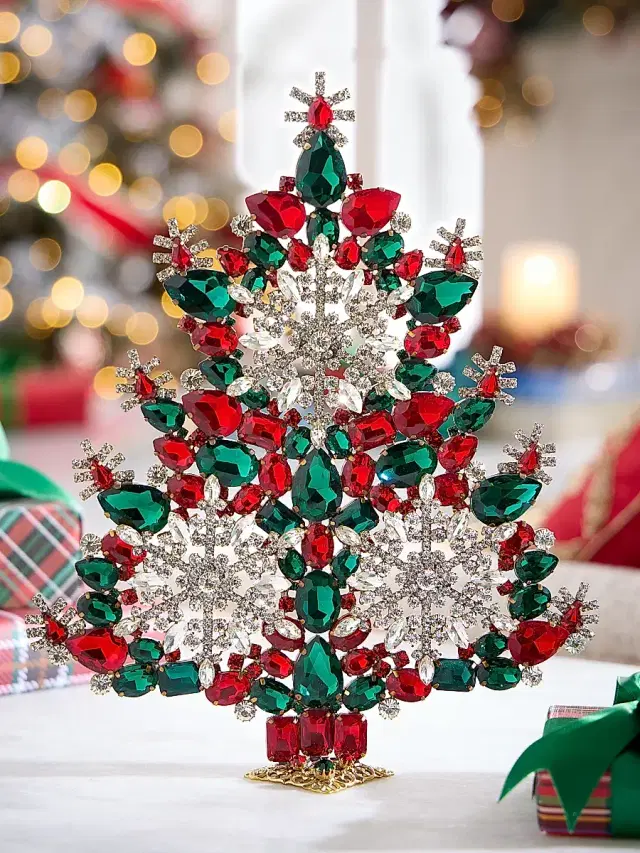 Exclusively Ours Winter Wonderland Crystal Christmas Tree Decoration