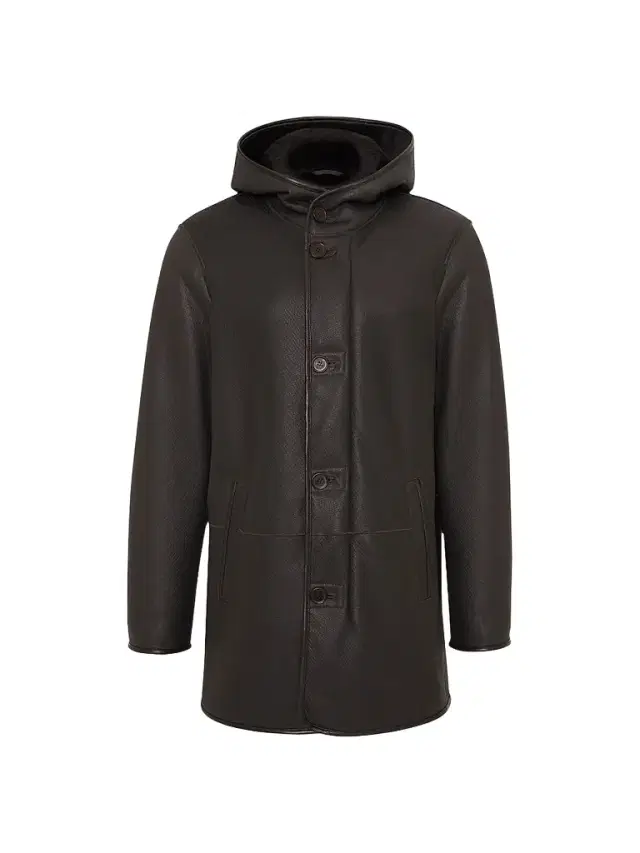 Gorski Men's Embossed Select Shearling Lamb Stroller Coat - Brown